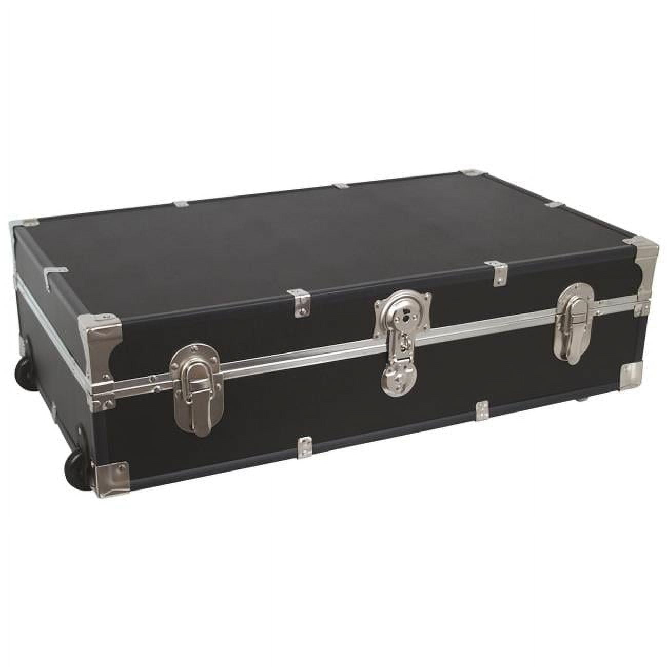 31 in. Under the Bed Trunk with Wheels & Lock, Black - Walmart.com