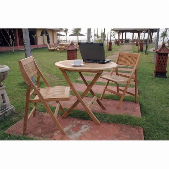 31 in. Windsor Round Picnic Folding Table