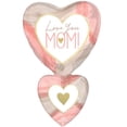 thumbnail image 1 of 31 inch Cutout Collage Mom Hearts Anagram Foil Mylar Balloon - Party Supplies Decorations, 1 of 1