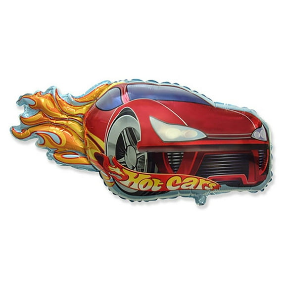 31 inch Hot Car - Red Foil Mylar Balloon - Party Supplies Decorations