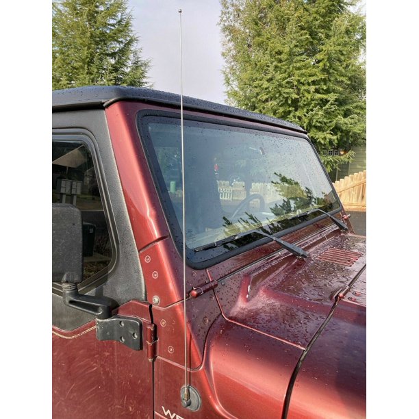 15" Black Spring Stainless AM/FM Antenna Mast Fits: 1982-2002 Chevrolet Camaro E - Foto 7