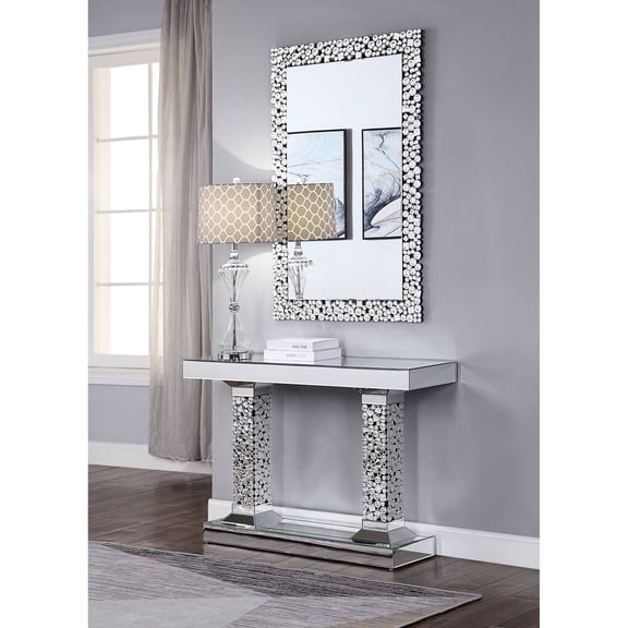 31 - inch Tall Mirrored Piece - Beveled Glass - Entryway Decor - Improve Room Appeal