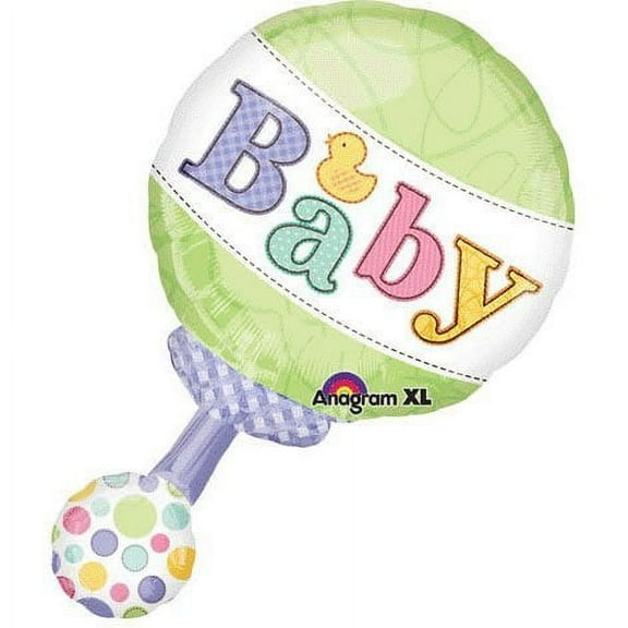 31 inch Tiny Bundle Rattle Anagram Foil Mylar Balloon - Party Supplies Decorations