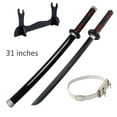 thumbnail image 1 of 31 inches Wooden Blade Sword with White Belt and Holder, 1 of 4