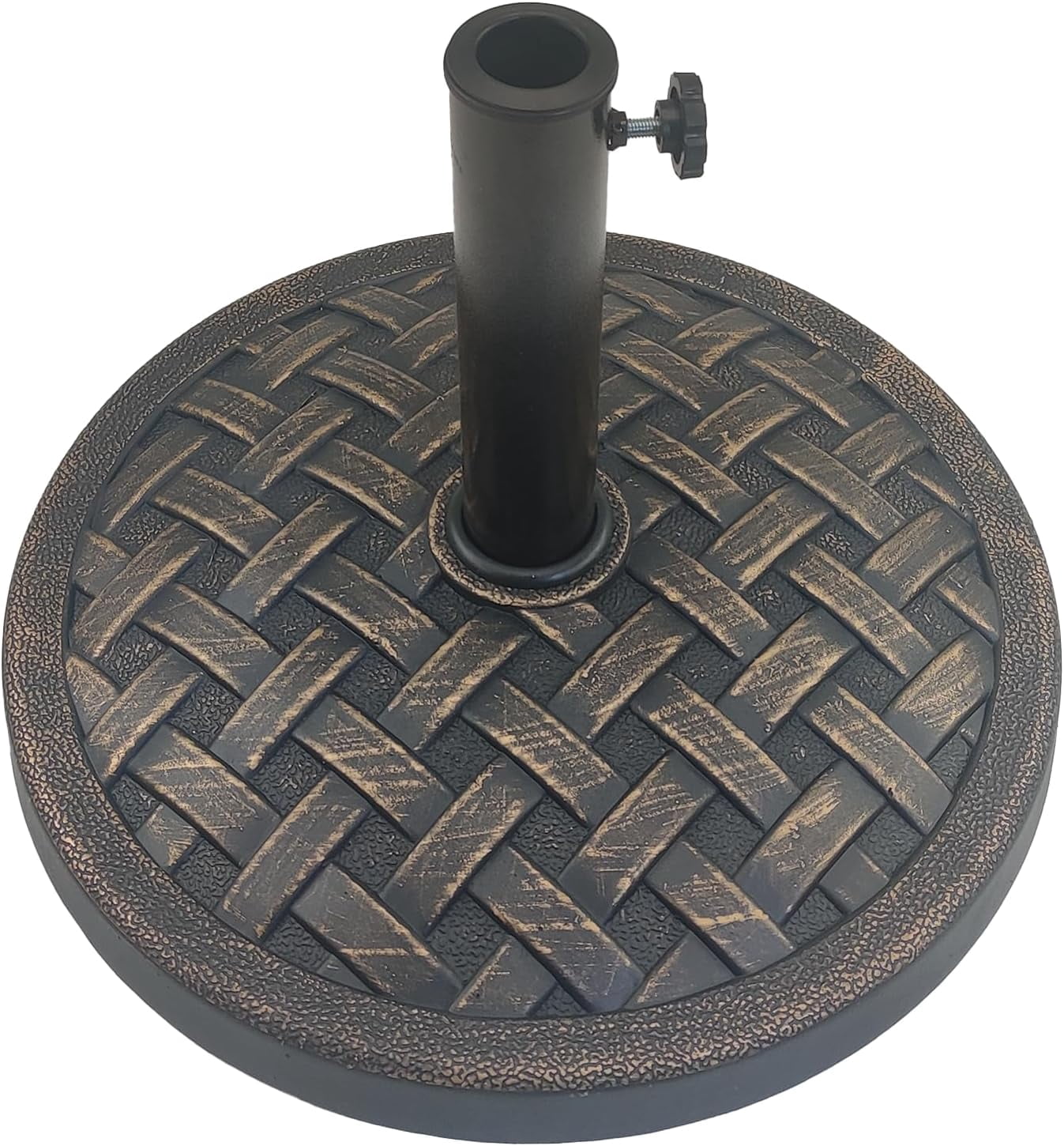 31 lb Round Heavy Duty Resin Patio Market Table Umbrella Base Stand ...