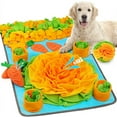 thumbnail image 1 of 31'' x 19'' New Large Snuffle Mat for Dogs with Two Squeaky Carrots, Interactive Dog Foraging Mat and Sniffing Feeding Mat to Developing Dogs Natural Foraging Skills and Stress Release, 1 of 10