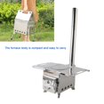 thumbnail image 1 of 31 x 20 x 63 inch Outdoor Wood Stove with Chimney Pipe, Stainless Steel Camping & Wild Survival Cooking Heating Stove, 1 of 10