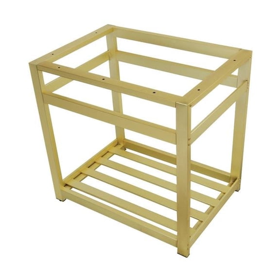 31 x 22 in. Fauceture Steel Console Sink Base, Brushed Brass