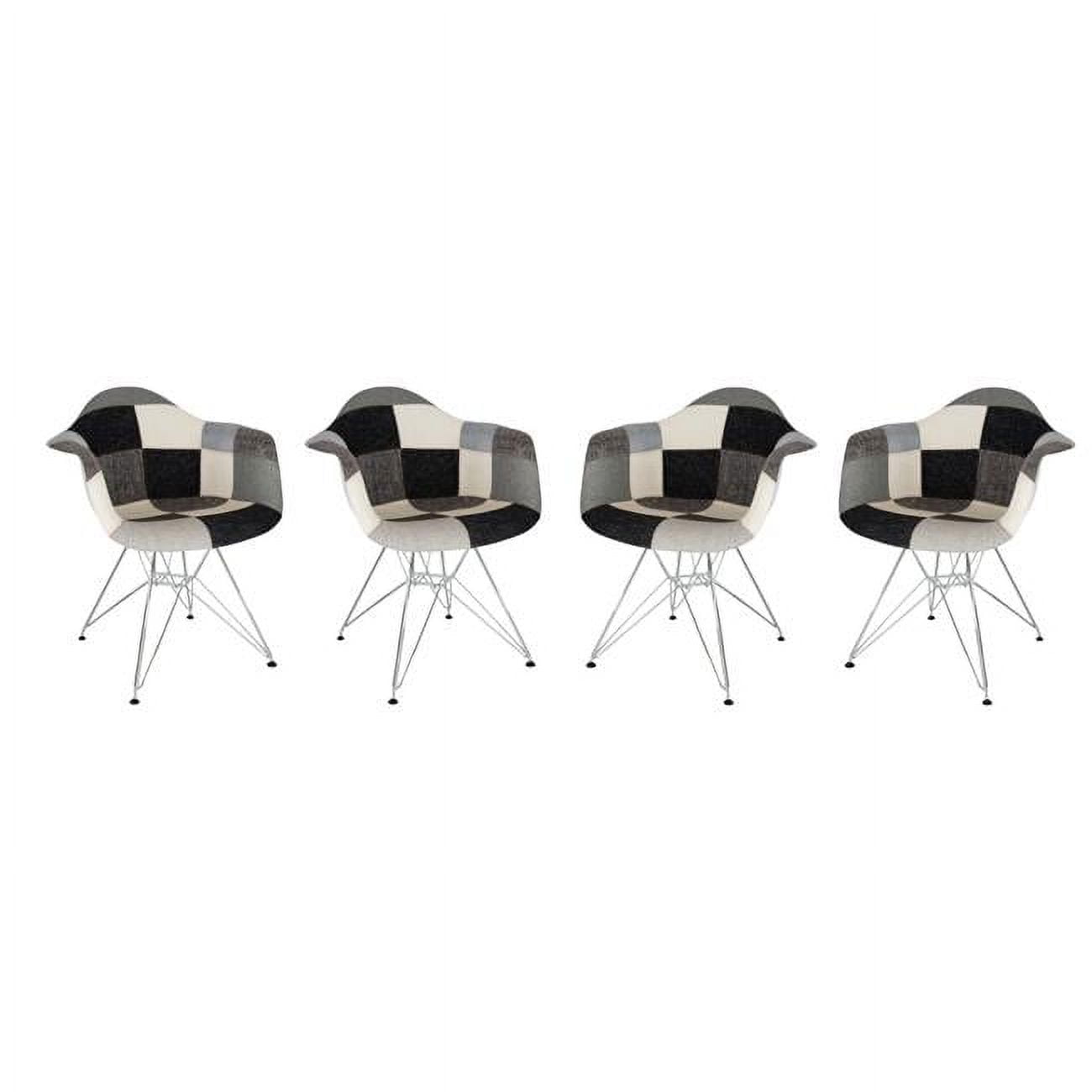 Willow 31'' Multicolor Velvet Eiffel Accent Chair Set of 4