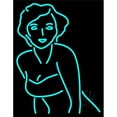 thumbnail image 1 of 31 x 24 in. Marilyn Monroe Neon Flex Sign - Turquoise, 1 of 1