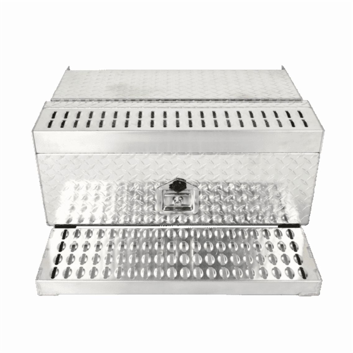 31'' x 30" x 15" Aluminum Diamond Plate Step Tool Box Battery Box