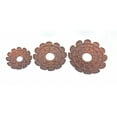 thumbnail image 1 of 31" x 31" x 3.5" Copper, 3 Piece, Vintage, Blooming Flower, Metal - Wall Mirror, 1 of 3