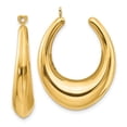 thumbnail image 1 of 31 x 7 mm 14K Polished Hollow Hoop Jacket Earring, Yellow, 1 of 1
