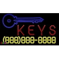 thumbnail image 1 of 31"x17" Neon By Deon Keys LED Sign with a Programmable Phone # w/Flashing Controller, 1 of 3