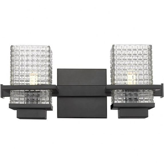 310-2W-BK-CL-LED-Innovations Lighting-Wellfleet - 2 Light Bath Vanity In Retro Style-6 Inches Tall and 15 Inches Wide Matte Black LED