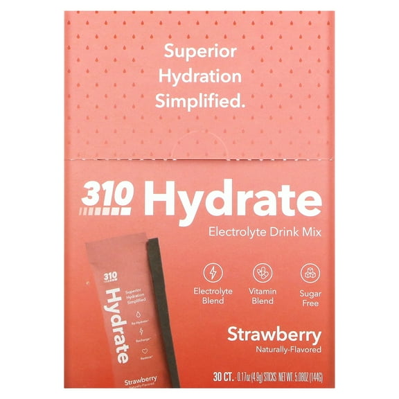 310 HYDRATE STRAWBERRY 30 SERVE By 310 Nutrition