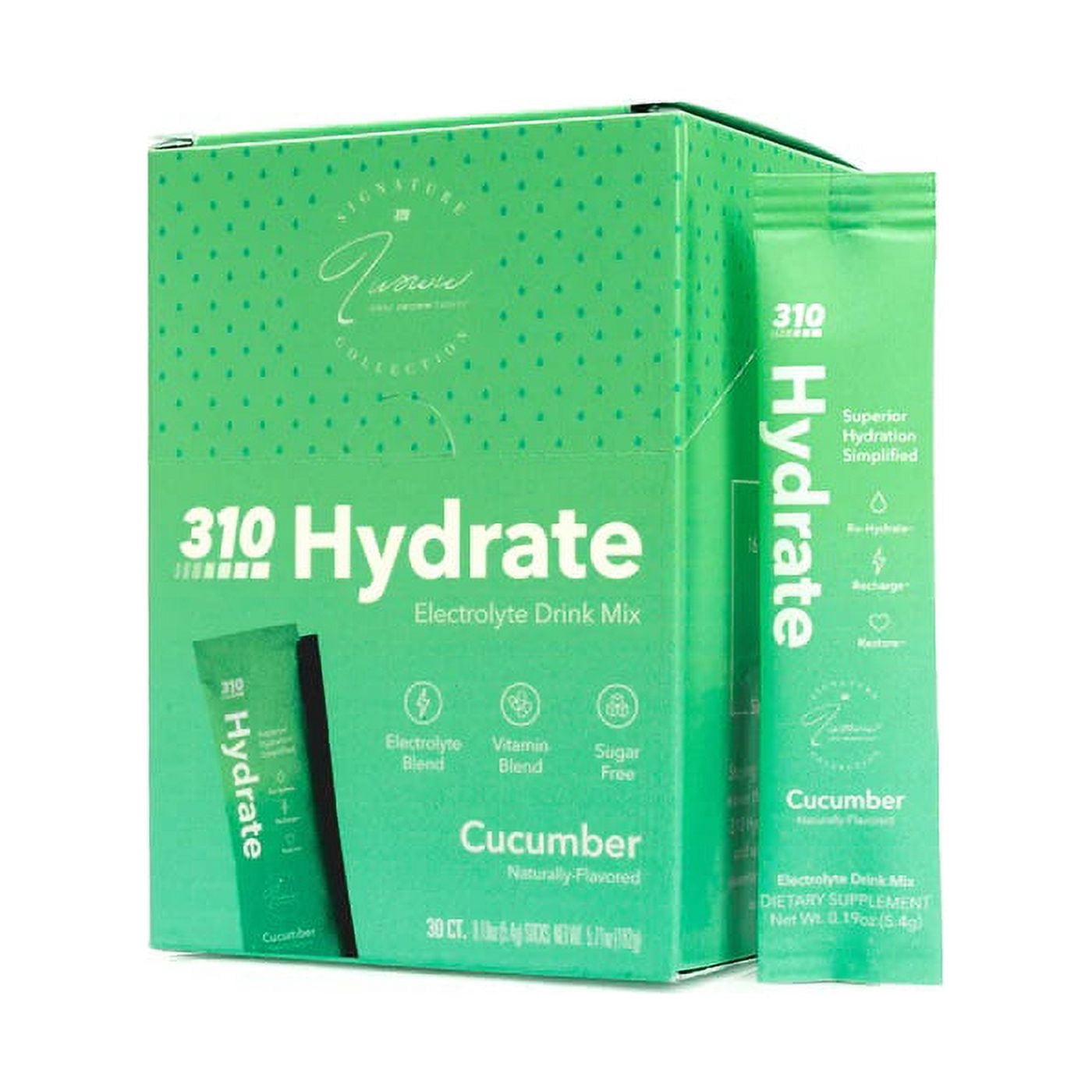 310 Hydrate Cucumber - Hydration powders for grocery retail