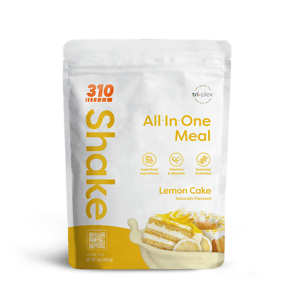 310 Nutrition All-In-One Meal Shake, Lemon Cake Shake, 14 servings
