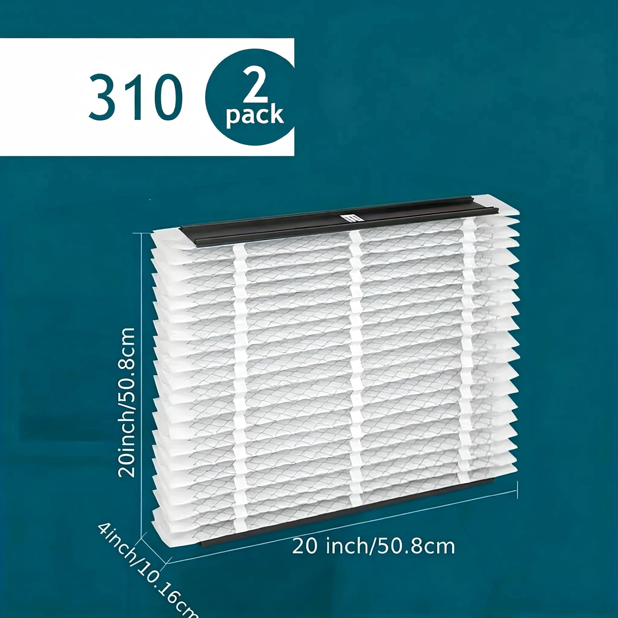 310 Replacement Air Filter 20x20x4 MERV 11 for AprilAire Whole House Air Purifiers (pack of 2)