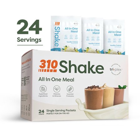 310 Shake All-In-One Vanilla Creme Variety Box 24 Servings By 310 Nutrition