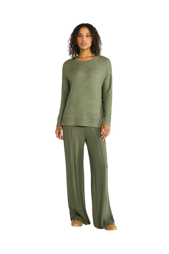 Women's Knit Wide Leg Pants, Sizes XS-XXXL