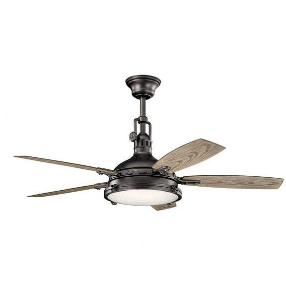 310018AVI-Kichler Lighting-Hatteras Bay - Ceiling Fan with Light Kit - with Traditional inspirations - 22.5 inches tall by 52 inches wide-Anvil Iron