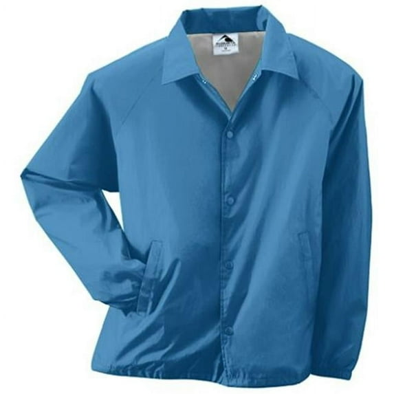 3100A Adult Nylon Coachs Jacket, Columbia Blue - 2X