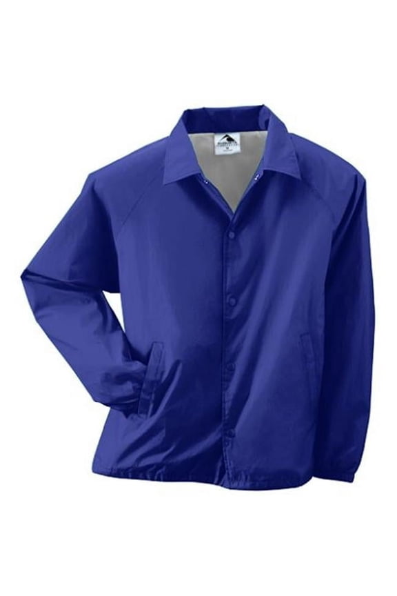 3100A Adult Nylon Coachs Jacket, Purple - Small