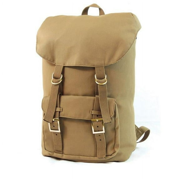 3102-Khaki-ONE Voyager Canvas Backpack, Khaki - One Size