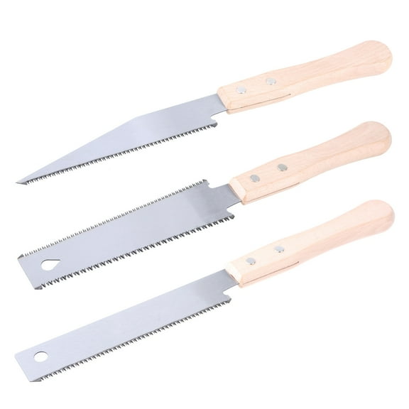 310mm Japanese Pull Saw SK5 Double/Single Edges Hand Saw for Woodworking Set/3pc