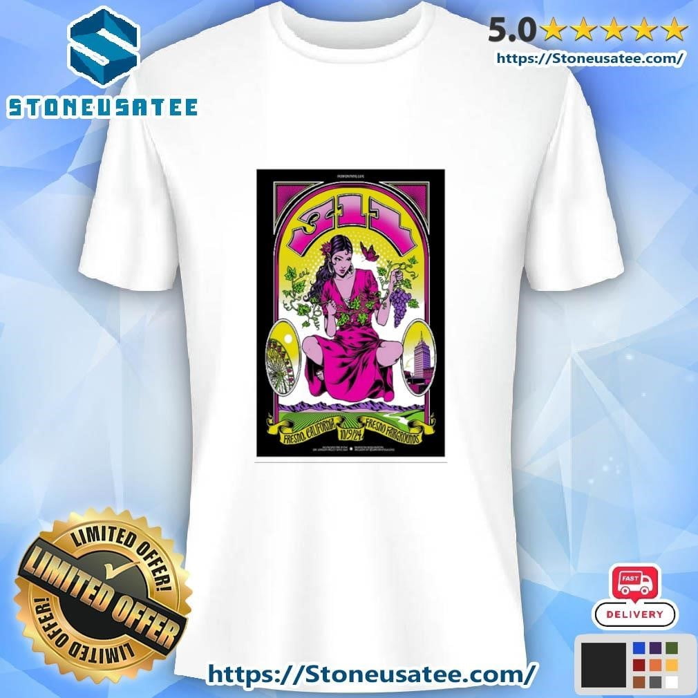 311 Band Big Fresno Fair Fresno Ca Tour October 9 2024 Poster Shirt