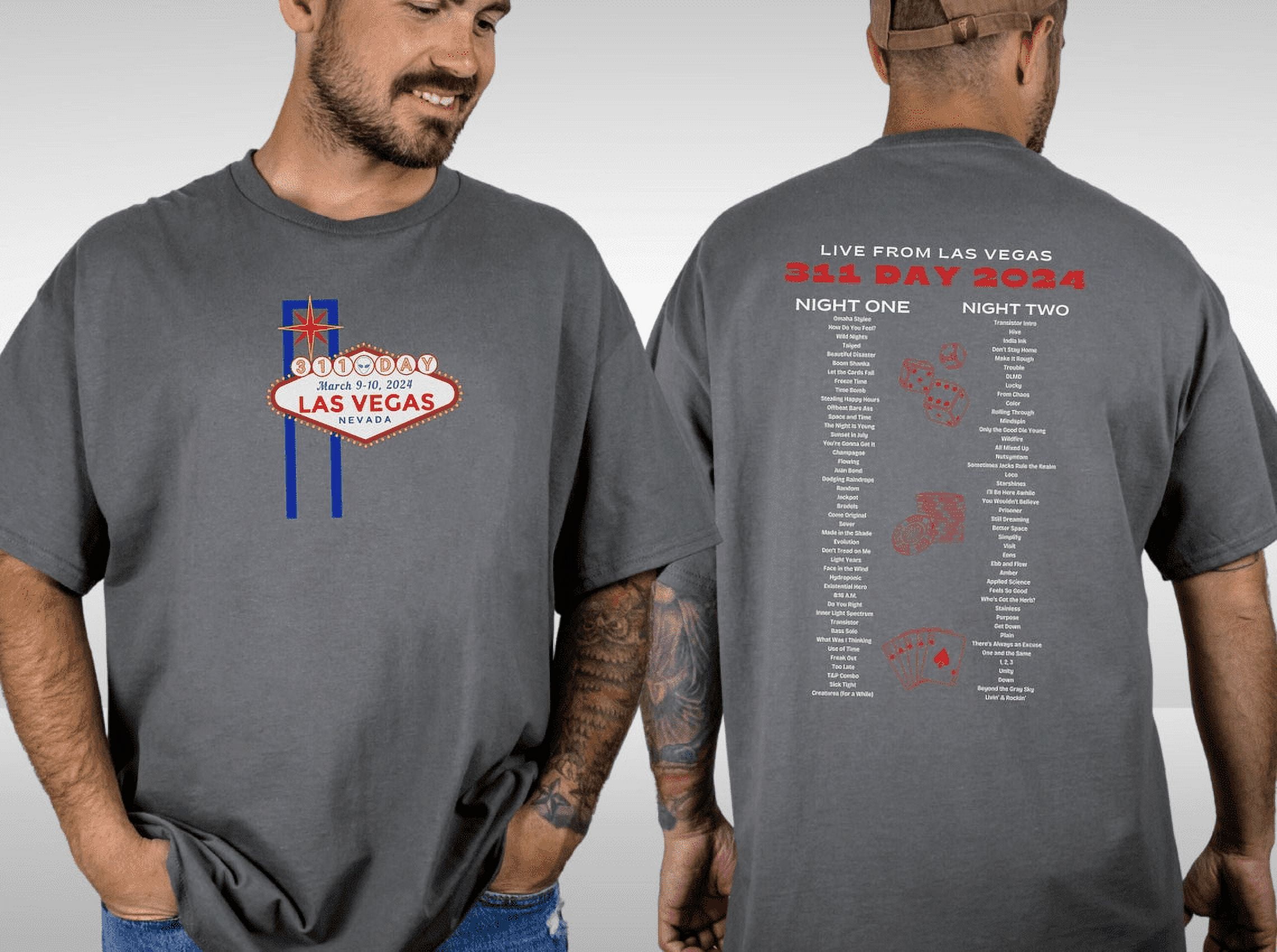 311 Day 2024 Vegas Setlist Comfort Colors TShirt, 311 Band Graphic Tee