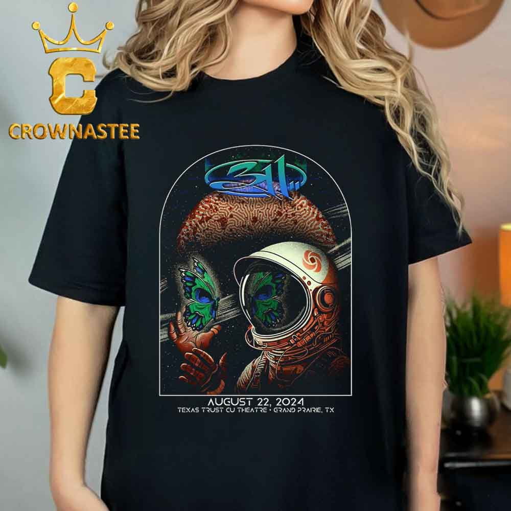 311 In Grand Prairie Texas 2024 At Trust Cu Theatre, Unisex Short