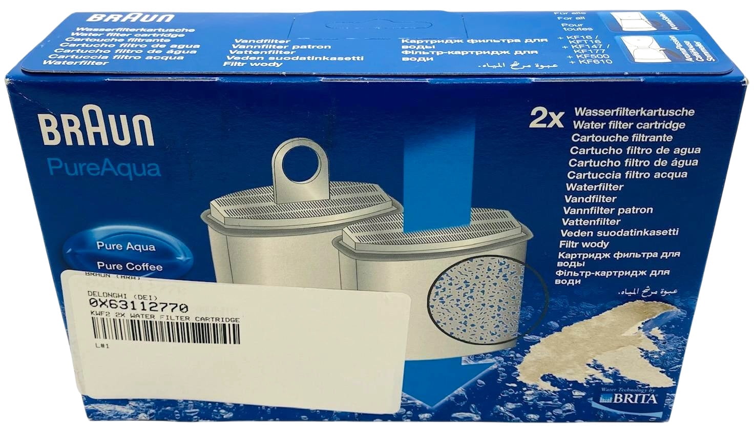 3112770, Brita Coffee Maker Water Filter, KWF2, fits Braun 3123, 3066, 3067