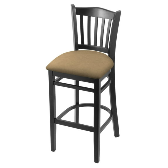 3120 25" Counter Stool with Black Finish and Canter Sand Seat