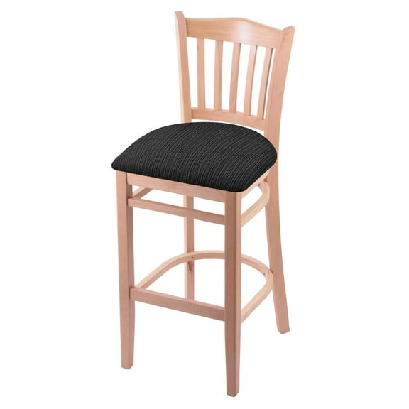 3120 25" Counter Stool with Natural Finish and Graph Coal Seat