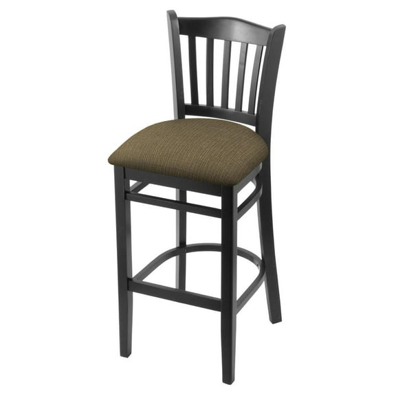 3120 30" Bar Stool with Black Finish and Graph Cork Seat