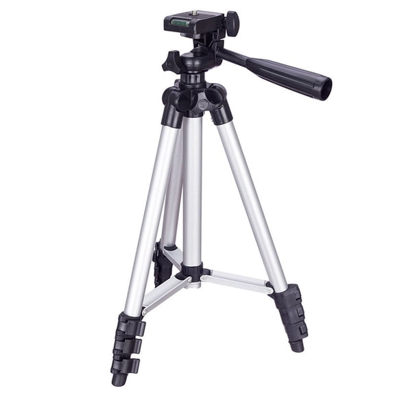 3120 Live Broadcast Tripod 4-Section Folding Legs Aluminum Alloy Tripod Mount with U-Shape Tripod