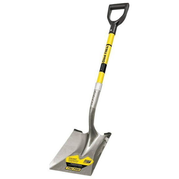 31201 Tru Pro 29-Inch Square Point Shovel with Fiberglass D-Handle