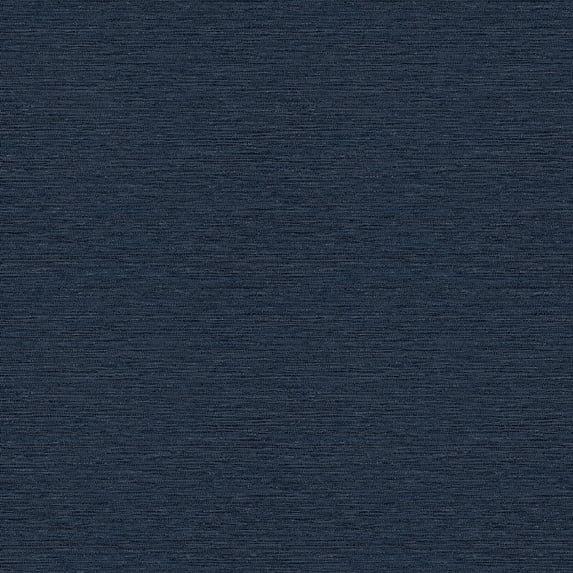 3122-10212 Gump Navy Faux Grasscloth Wallpaper with Accented Raised Inks in Navy Blue Colors Farmhouse Style Prepasted Acrylic Coated Paper