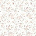 thumbnail image 1 of 3122-10908 Glinda Rose Floral Trail Wallpaper with Hand Painted Flowers in Rose Pink Beige White Colors Farmhouse Style Prepasted Acrylic Coated Paper, 1 of 3