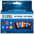 thumbnail image 1 of 312XL Ink Cartridges Compatible for EPSON EXPRESSION PHOTO XP-8500/XP-15000 Printer cartridges ( Black,Cyan,L-Cyan,L-Magenta,Magenta,Yellow, 6-Pack ), 1 of 7