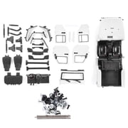 313mm Wheelbase Open Car Body Shell Accessory Fit for SCX10 90046 1/10 Car ModelWhite