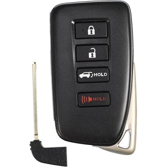 314.3 MHz SUV Smart Key Fob Keyless Entry Remote Fit for Lexus RX450hL LX570 FSK System HYQ14FLB - Pack of 1 Black