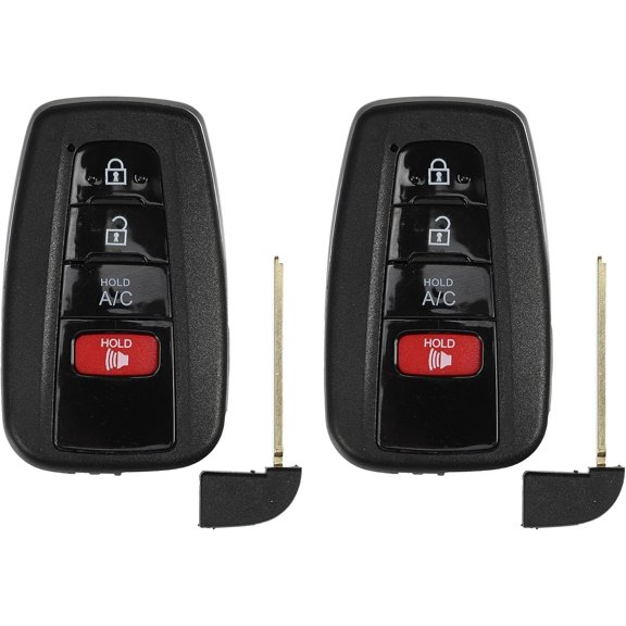 314.3 MHz Smart Key Fob Keyless Entry Remote Fit for Toyota Prius 2021-2023 ASK System HYQ14FLA - Pack of 2 Black