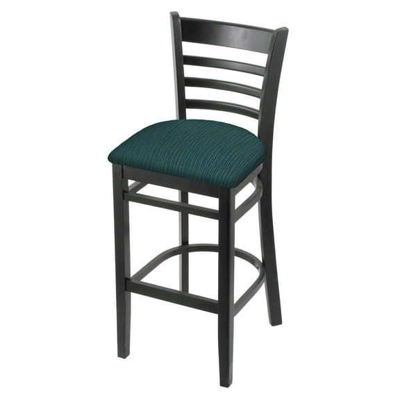 3140 25" Counter Stool with Black Finish and Graph Tidal Seat