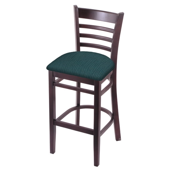 3140 30" Bar Stool with Dark Cherry Finish and Graph Tidal Seat