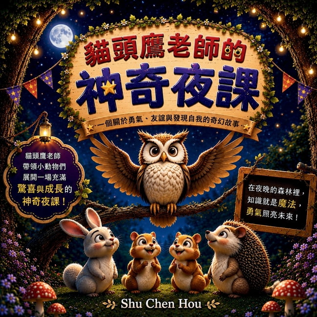 童話心語 Whisper 貓頭鷹老師的神奇夜課: 兒童睡前ਠ, (Paperback)
