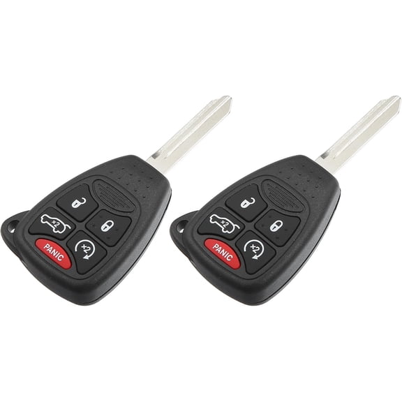 315 MHZ Key Fob Keyless Entry Remote Fit for Jeep Grand Cherokee 2006-2007 for Jeep Commander 2007 - Pack of 2 Black