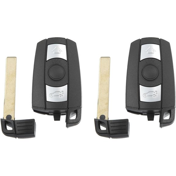 315 MHz Smart Key Fob Keyless Entry Remote Fit for BMW 3 5 Series 2006-2011 KR55WK49127 - Pack of 2 Black